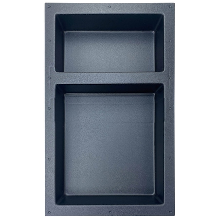 American Built Pro Shower Niche Tile Template, Plastic Rectangle wSplit Sections SN2414 SPLD P1